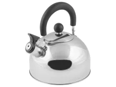 Чайник со свистком, нержавеющая сталь, 2.5 л, серия Holiday, серебристый металлик, PERFECTO LINEA, а
