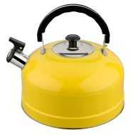 Чайник на плиту со свистком IRIT IRH-410 нерж. сталь, объем 2,5л. (желтый)