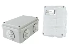TDM распаячная коробка ОП 120х80х50мм, крышка, IP55, 6 вх. выс. степень защиты от влаги.