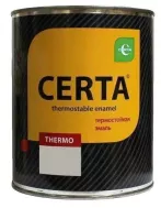 Эмаль термостойкая антикоррозионная Серая (RAL 7040) 0,8кг (400°С) CERTA