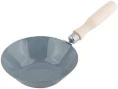 Ковш штукатурный, стальной, с крюком, деревянная ручка, 170х60х75мм, 0,5л, (шт.)