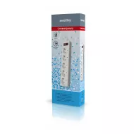 Фильтр сетевой SMARTBUY One, 10А, 2 200 Вт, 5 розеток, длина 5,0 м, белый (SBSP-50-W)/35