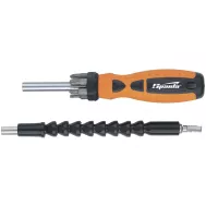 Отвертка телескопическая + биты + гибкий привод, 8 пред., PH + SL + Torx, CS, 2к рукоятка// Sparta
