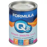 ГРУНТ-ЭМАЛЬ по ржавчине FORMULA Q8 Черная 0,9л