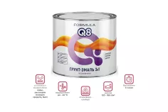 ГРУНТ-ЭМАЛЬ по ржавчине FORMULA Q8 Белая 2,6кг/2,7кг