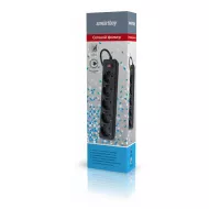Фильтр сетевой SMARTBUY One, 10А, 2 200 Вт, 5 розеток, длина 3,0 м, черный (SBSP-30-K)/45