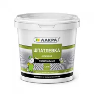 Шпатлевка акриловая универсальная для внутренних и наружных работ 1,5кг ЛАКРА