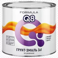 ГРУНТ-ЭМАЛЬ по ржавчине FORMULA Q8 Красная 1,9кг