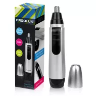 Триммер для носа и ушей ERGOLUX ELX-HT02-C42 серебр. (триммер для носа и ушей, 1*AA, 1.5В)