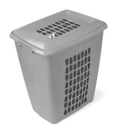 Корзина д/белья 45л  Молетта серая перл  Мартика