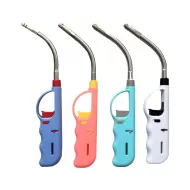 Зажигалка для газовых плит IRIT IR-9066 многоразовая с регулятором, MIX colors