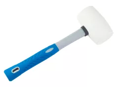 Киянка белая резина, фиберглассовая рукоятка, 230г, (шт.)