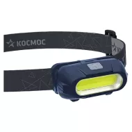 Фонарь налобный КОСМОС аккум/3ВтCOBLED/съемный Li-ion 18650 800mAh/ABS-пл/USB-шнур typeC