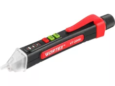 Бесконтактный индикатор напряжения WORTEX VT 2209 12-1000 В, световая и звуковая индикация, арт.1323
