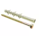 Фасадный дюбель 10х80 нейлон, потай (с шурупом 6-гр. гол.)