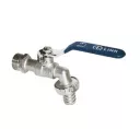 Кран водоразборный 1/2 шаровый рычаг под шланг AQualink