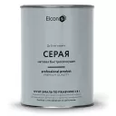 Грунт-эмаль по ржавчине 3в1 серая 0,8кг матовая Элкон