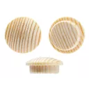 Заглушка деревянная декоративная d-12мм, сосна (18/12)