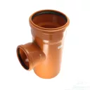 Тройник ПП 110*110*87гр д/наруж. кан. (рыж)