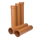 Труба ПП 110*1000 д/наруж. кан. (рыж)