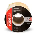 Уплотнитель КIМ ТЕK, D-профиль, белый 9x7,5мм, 2дорожки