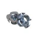 Гайка мебельная врезная DIN 1624, покрытие белый цинк М10*13