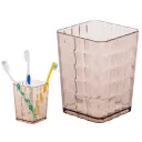 Стакан пл. для зубных щеток Кристалл тониров.  Альтернатива