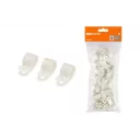 Скоба нейлоновая крепежная СКН-5 белая (100 шт) TDM