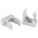 Крепеж-клипса для трубы d 25мм (100) серый КРЕПТОН