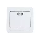 IN HOME Выключатель 2кл.с/п с подс CLASSICO бел.2123-W