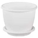 Горшок д/цв. 2,2л  белый  Афина пл. Альтернатива