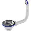 БФУ Выпуск 3 1/2 с нержавеющей сеткой, круглый перелив AQUANT (арт. NV320-40-MR)