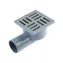 TA5104 Трап горизонтальный вып. 50 не рег. с решеткой 100х100 пластик