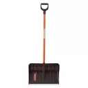 Лопата снеговая SIBIR с ал. планкой (550х380), стальной черенок, ручка
